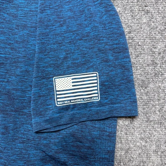 Lululemon Shirt Mens Medium Blue Swiftly Yoga Gym Athleisure Crossfit Murph - Picture 8 of 9